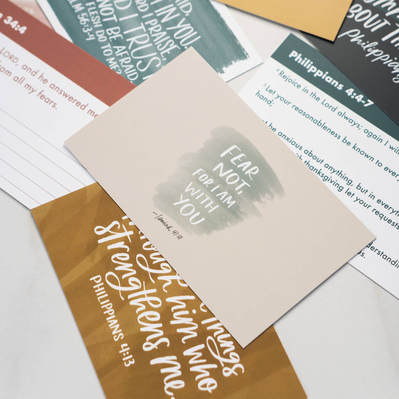 Scripture Memory Cards for Overcoming Anxiety