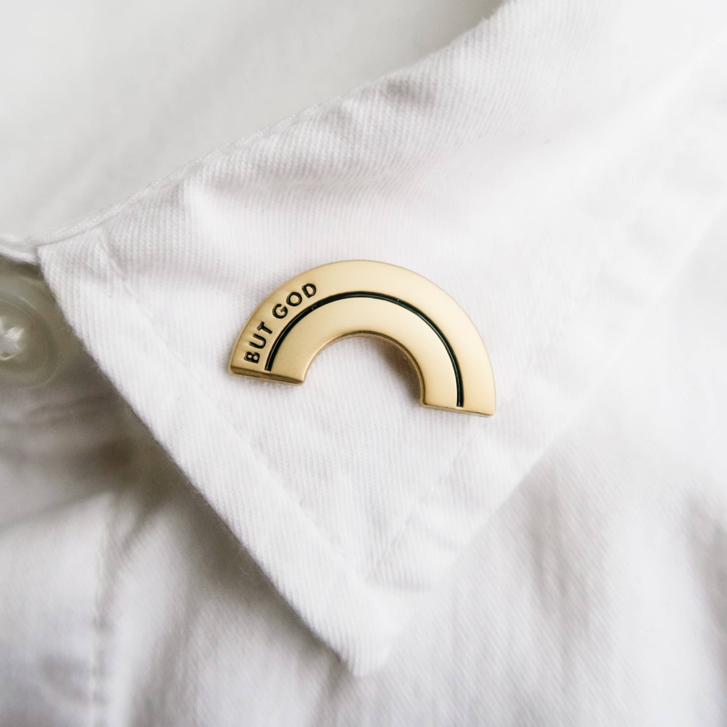 But God Enamel Pin