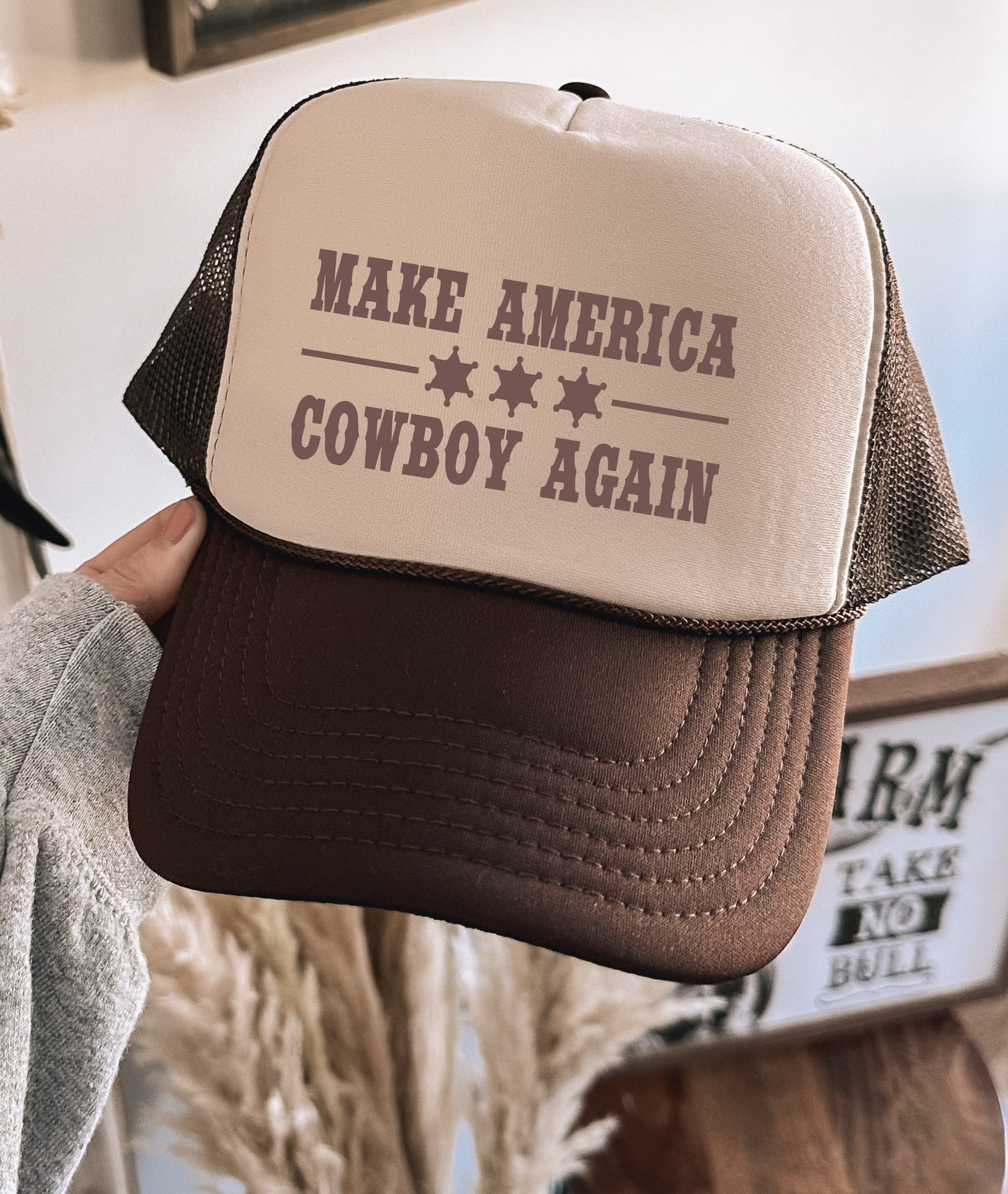 Make America Cowboy Again Trucker Hat