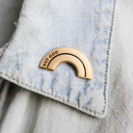 But God Enamel Pin