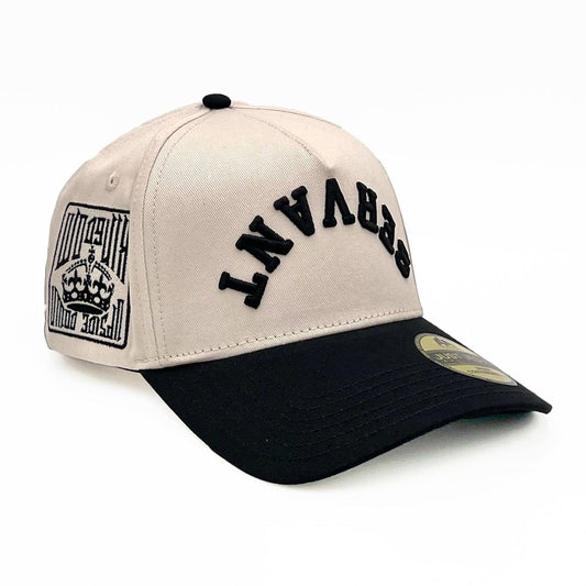 SERVANT Upside Down Kingdom Snapback - Beige