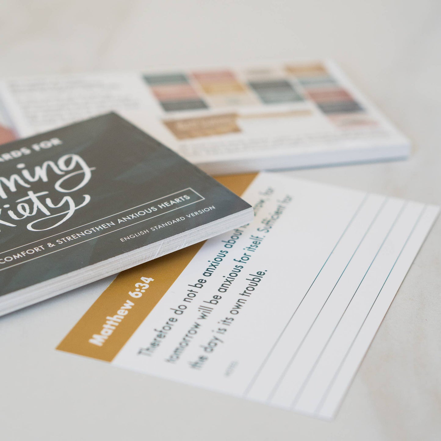 Scripture Memory Cards for Overcoming Anxiety