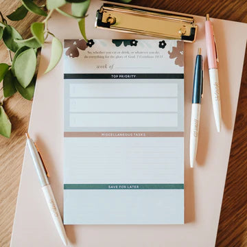 Weekly Tasks Notepad