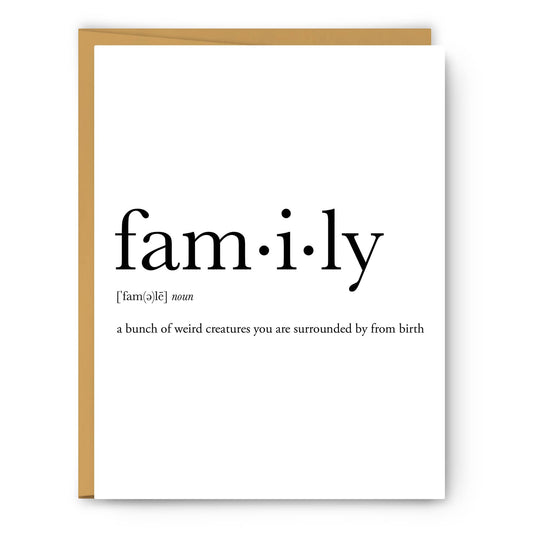 Family Definition - Everyday Card