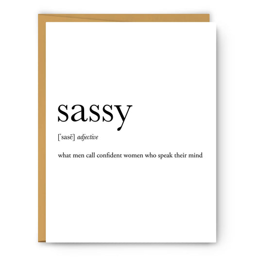 Sassy Definition - Everyday Card