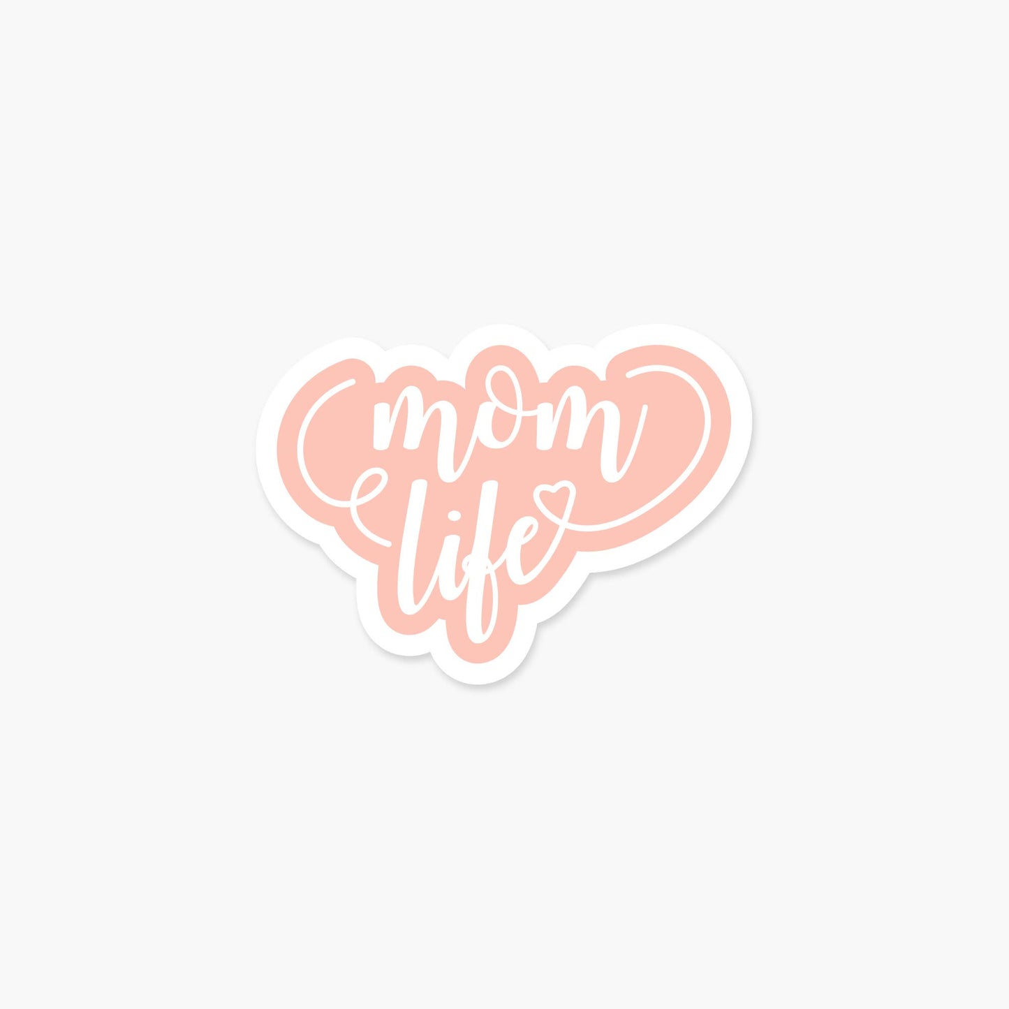 Mom Life Coral - Baby & Mother Sticker