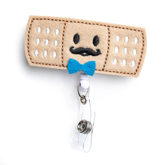 Blue Bowtie Bandage | Nurse Badge Reel Holder