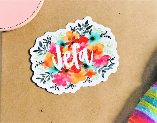 Jefa Waterproof Vinyl Sticker